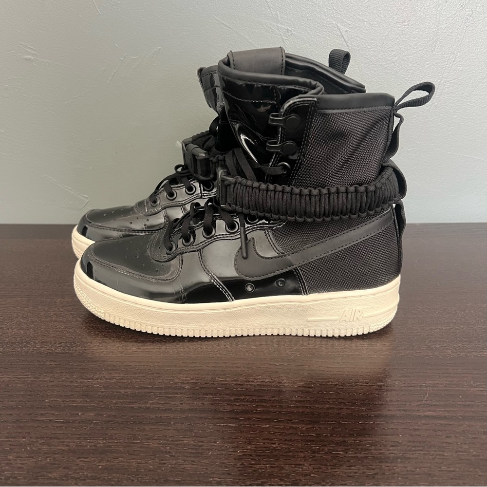 Nike SF Air Force 1 High Ruby Rose Black Boots AJ0963-001 Women Size 7.5